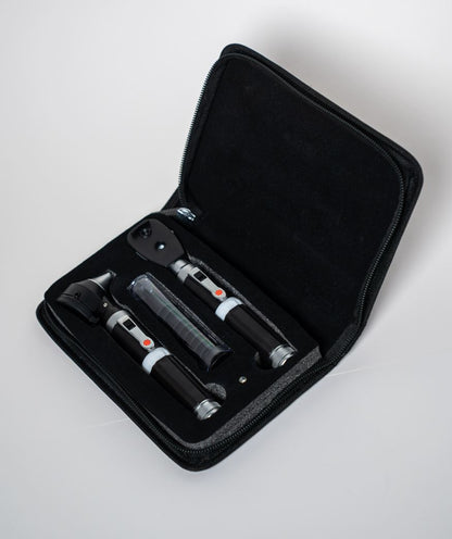 Kit de Diagnóstico Otoscopio y Oftalmoscopio de Fibra Óptica LED – Profesional