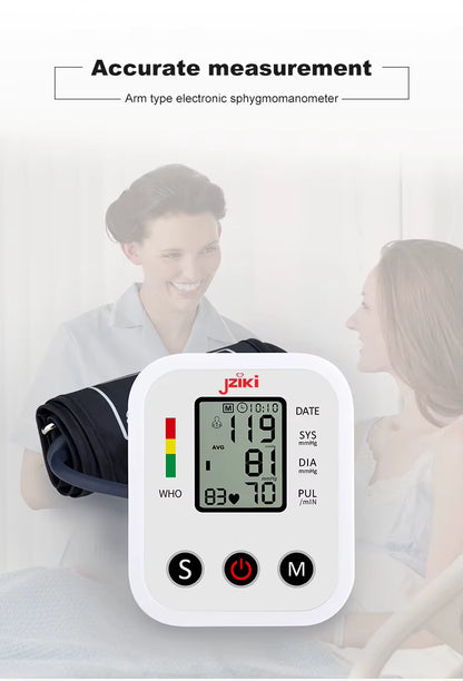 Tensiómetro Digital de Brazo con Voz en Español, Baterias y Adaptador