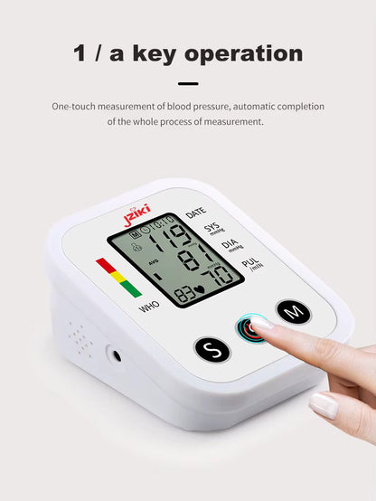 Tensiómetro Digital de Brazo con Voz en Español, Baterias y Adaptador