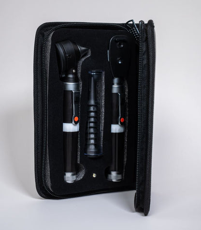 Kit de Diagnóstico Otoscopio y Oftalmoscopio de Fibra Óptica LED – Profesional