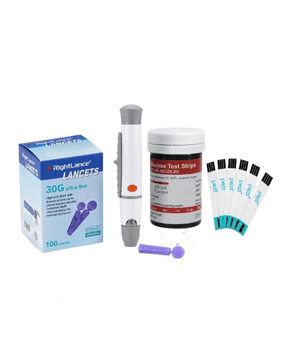 Kit 100 Tirillas y 100 Lancetas JZIKI para Glucómetro - Dropket