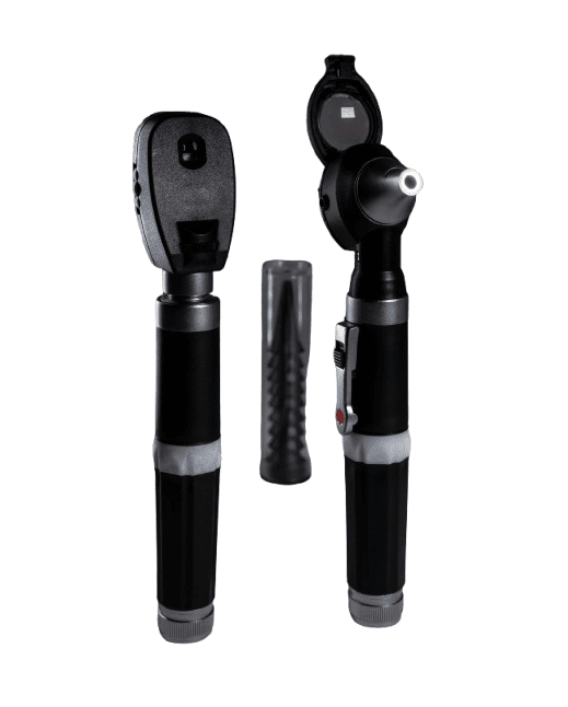 Kit de Diagnóstico Otoscopio y Oftalmoscopio de Fibra Óptica LED – Profesional - Dropket