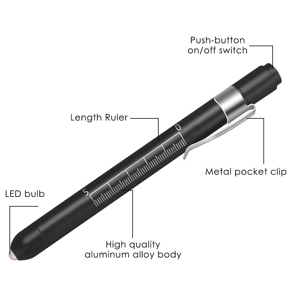 Linterna Médica LED Tipo Penlight – Evaluación Pupilar y Diagnóstico Clínico - Dropket