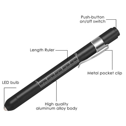 Linterna Médica LED Tipo Penlight – Evaluación Pupilar y Diagnóstico Clínico - Dropket