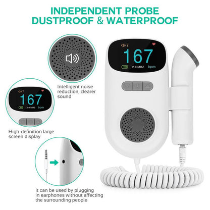 Monitor Doppler Fetal con Audio Claro y Pantalla Grande - Dropket
