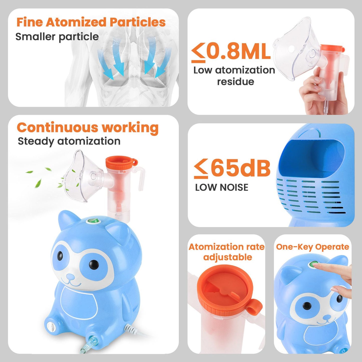 Nebulizador Infantil Compresor para Niños - Dropket