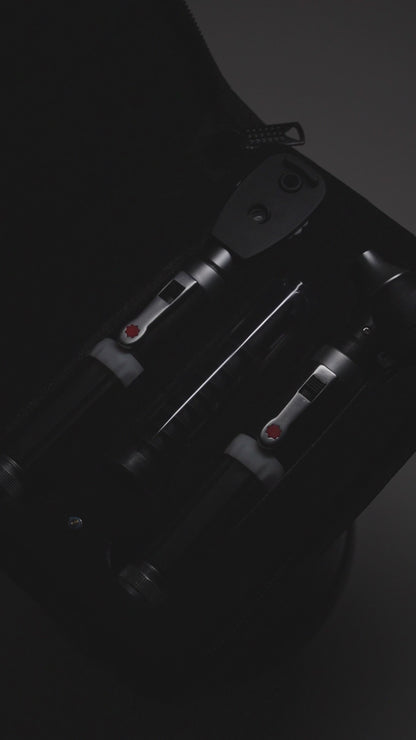 Kit de Diagnóstico Otoscopio y Oftalmoscopio de Fibra Óptica LED – Profesional