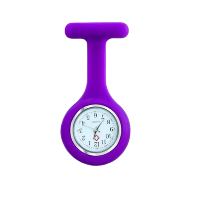 Reloj de Enfermería con Broche de Seguridad en Silicona (Multicolor) - Dropket