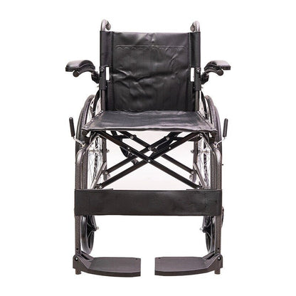 Silla De Ruedas En Acero Con Apoyabrazos Abatibles Konfort Plus KBE9119F - Dropket