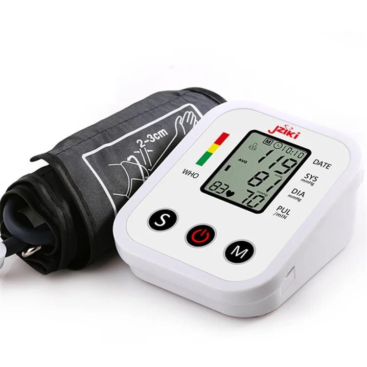 Tensiómetro Digital de Brazo con Voz en Español, Baterias y Adaptador - Dropket